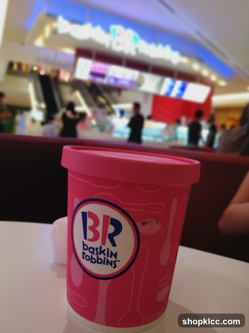 Baskin Robbins Ice Cream Tub