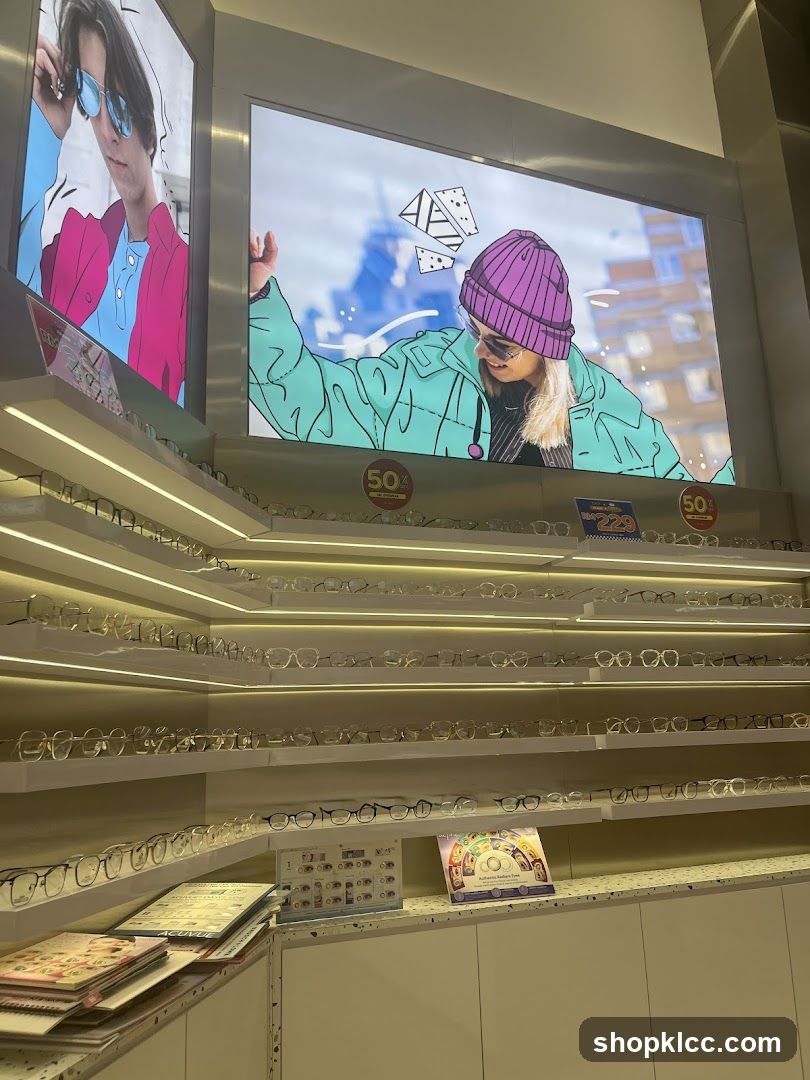 Eyewear Display with Digital Advertisements
