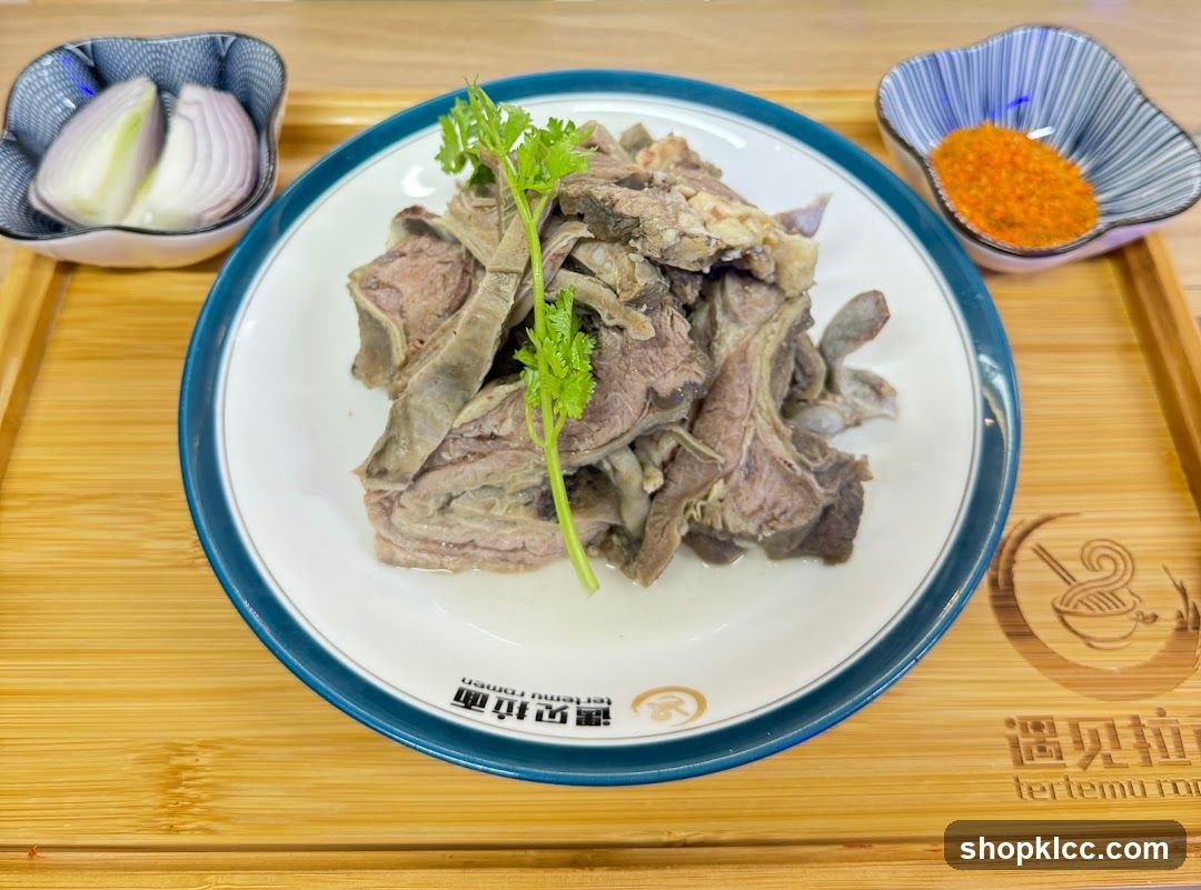 Boiled Lamb Ribs with Condiments