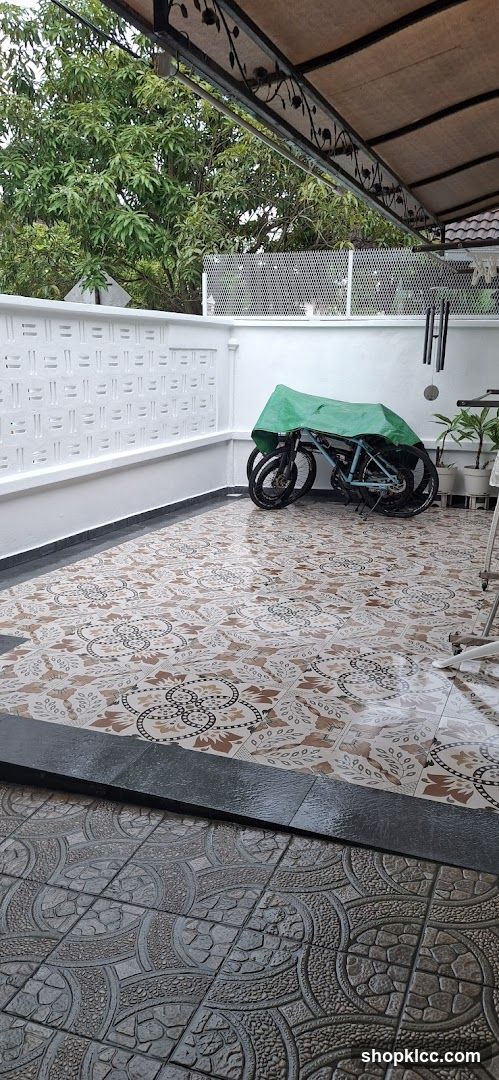 Bicycles covered with a tarp