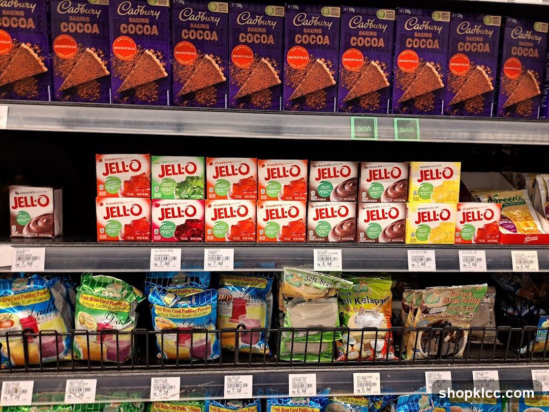 Dessert Ingredients on Shelves