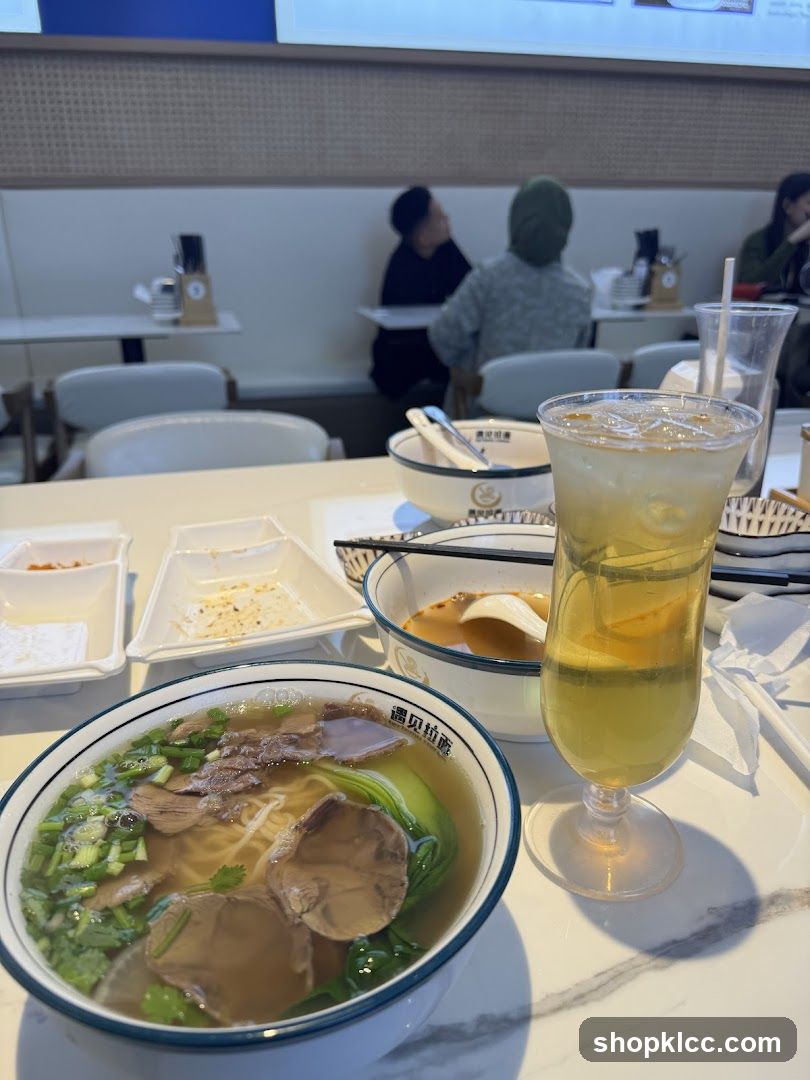 Noodle Soup and Drink