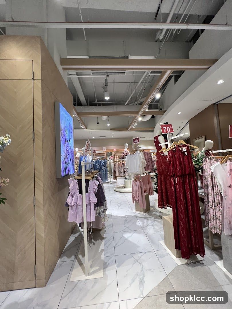 Clothing store interior