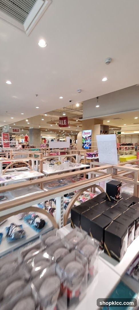 Department Store Interior with Sale Signs