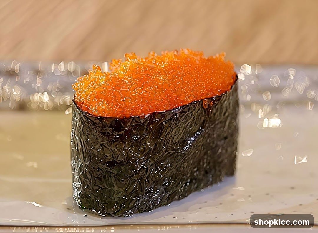 Tobiko Gunkan Maki Sushi
