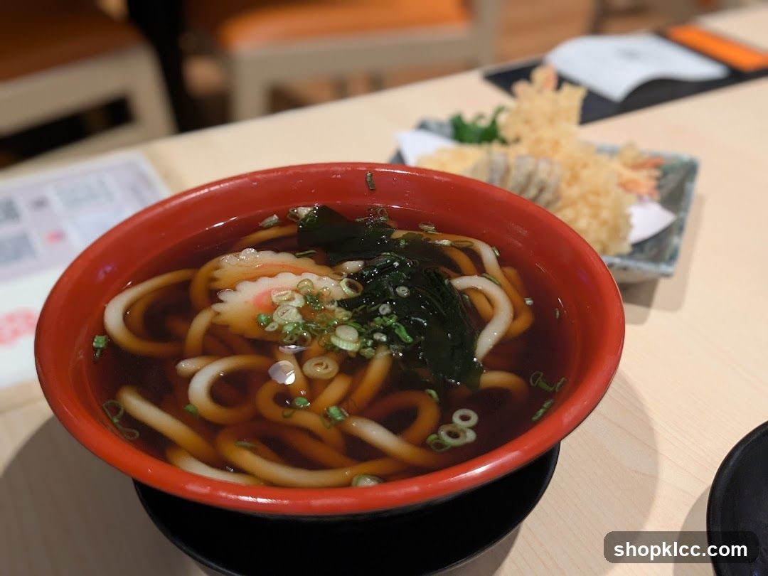 Udon Soup and Tempura