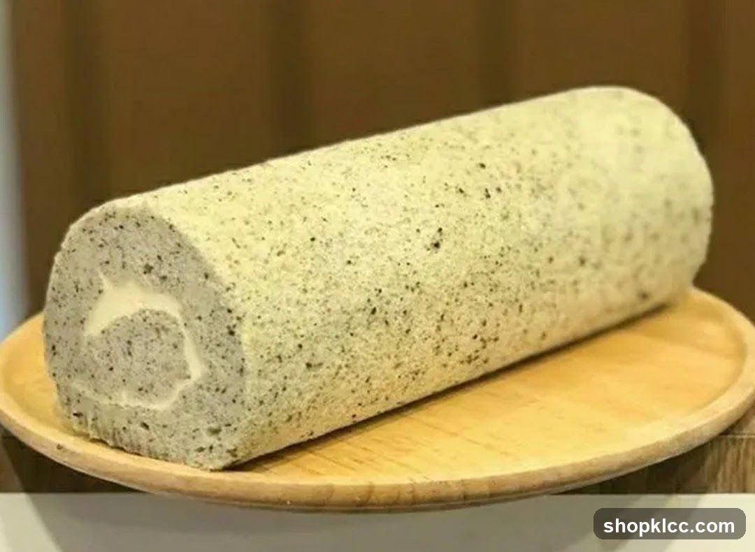 Black Sesame Swiss Roll