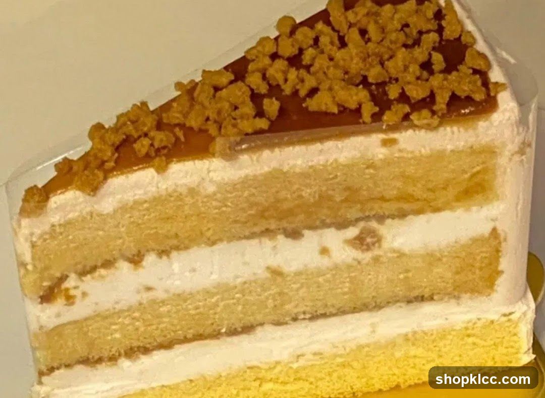 Slice of Caramel Cake