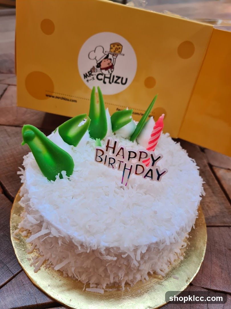 Birthday Cake with Coconut Frosting