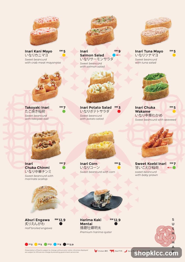 Inari Menu