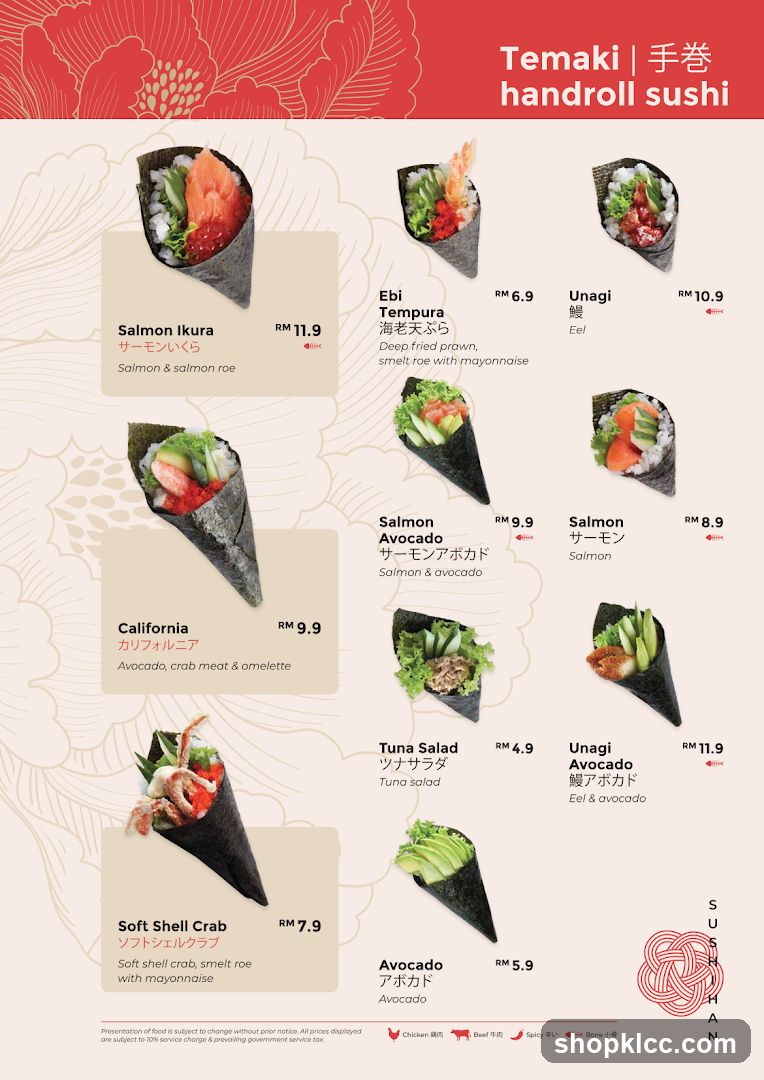 Temaki | handroll sushi