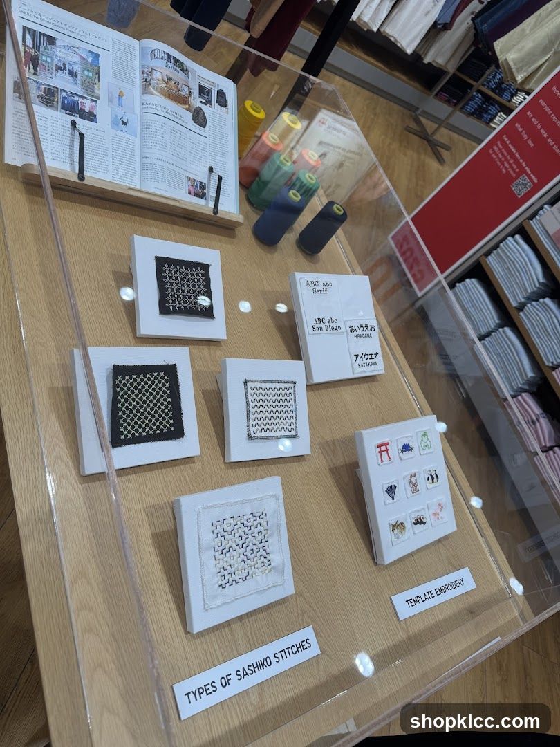 Sashiko Stitches Display