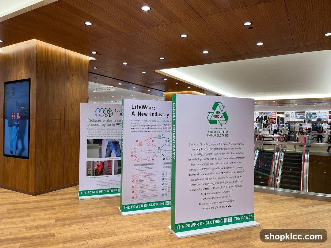 UNIQLO Sustainability Displays