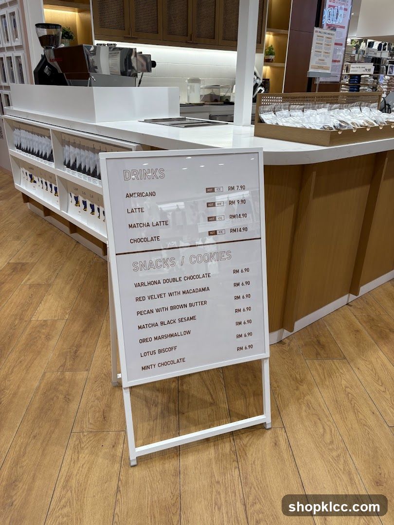 Drinks and Snacks Menu