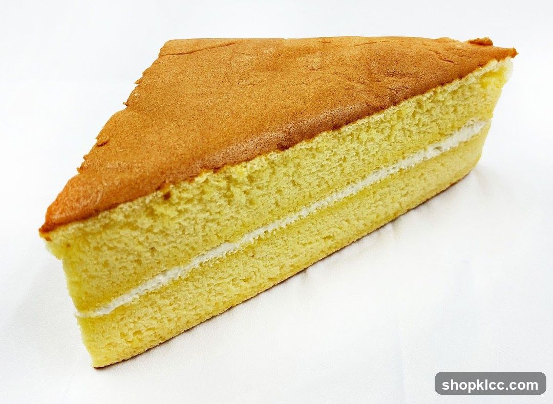 Slice of Yellow Layer Cake