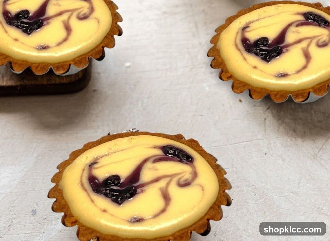 Blueberry Swirl Tarts