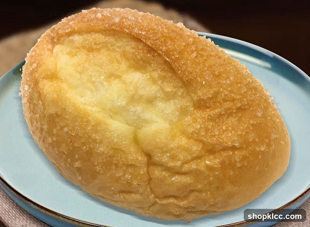 Baked Bread Roll with Sugar Crust