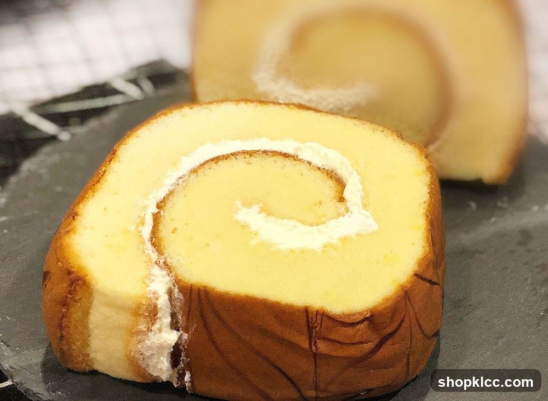Swiss Roll Cake Slice
