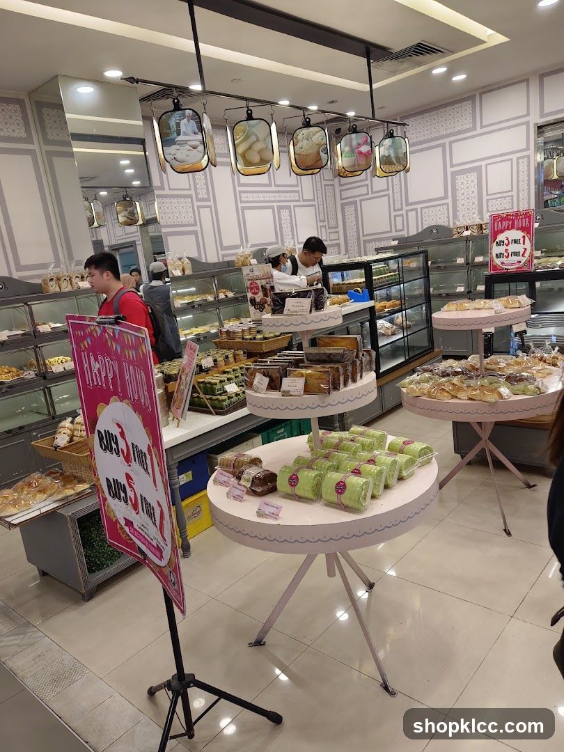 Bakery Interior with Displayed Pastries