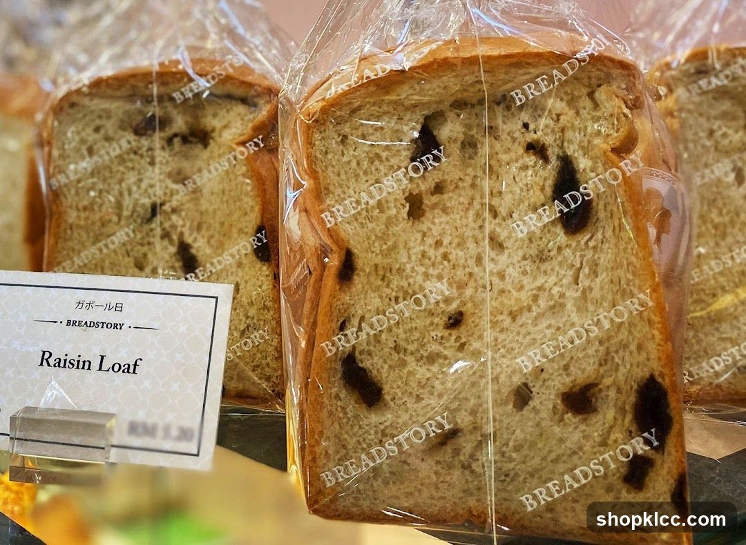 Raisin Loaf Bread Display
