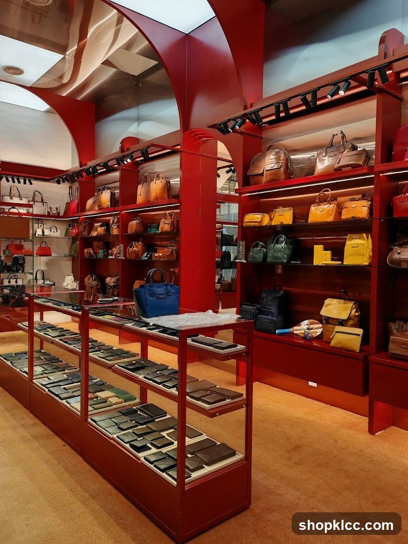 Luxury Handbag and Accessory Store Interior
