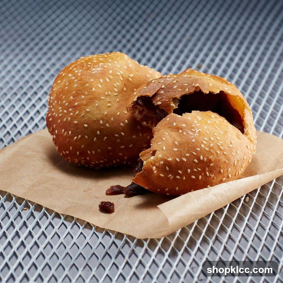 Sesame Seed Pastry with Red Bean Filling