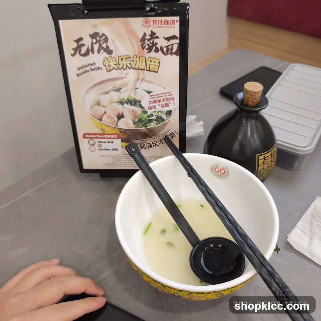 Noodle Refill Menu
