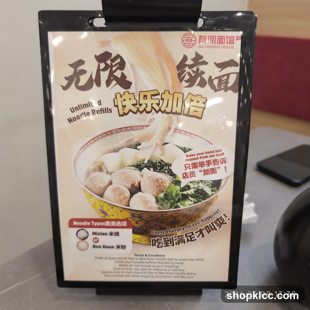 Unlimited Noodle Refills Promotion