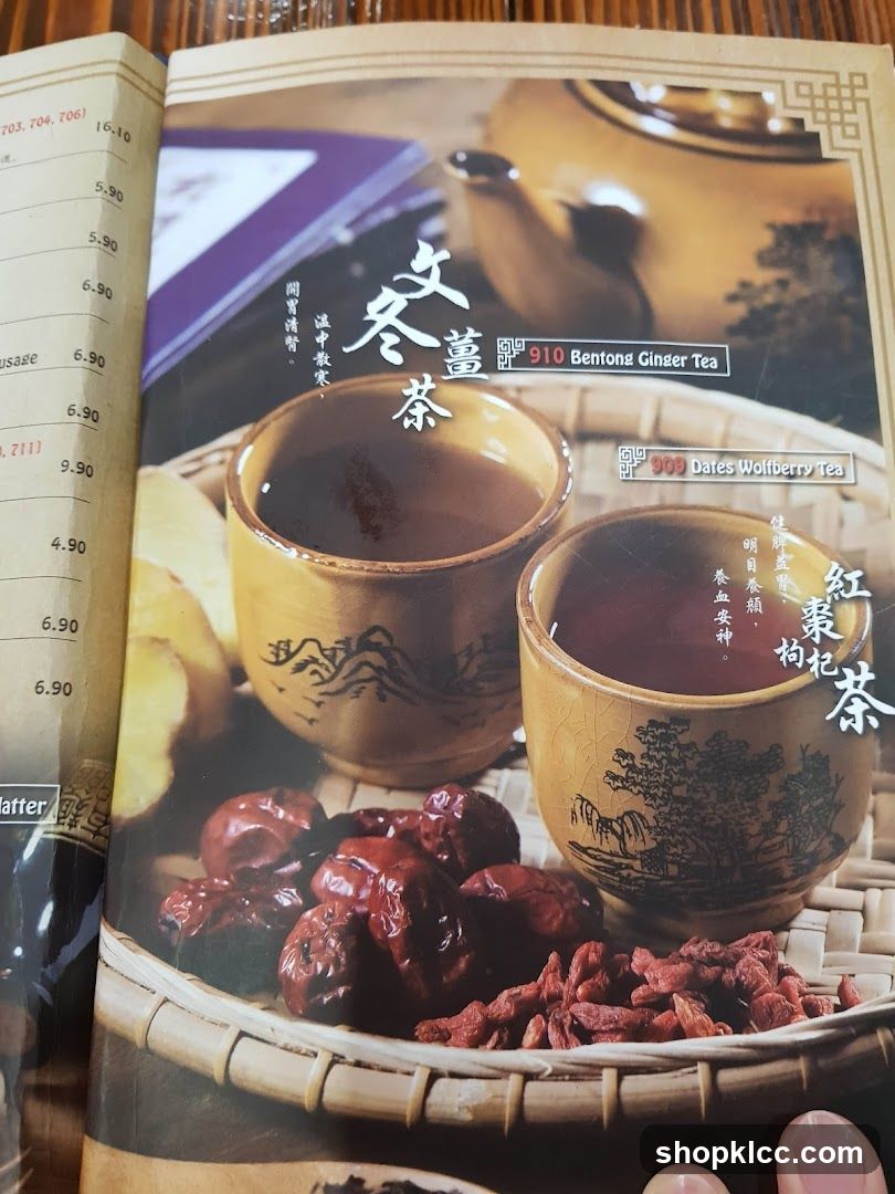 Tea Menu