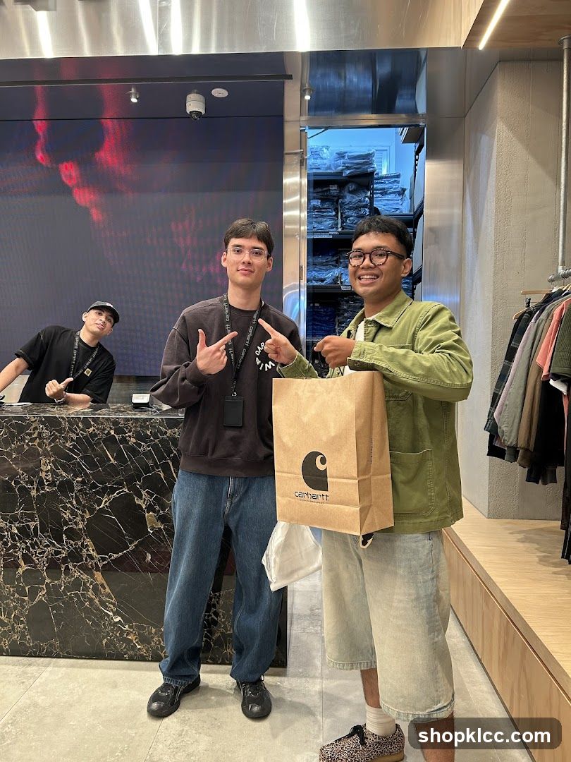 Customers in a clothing store
