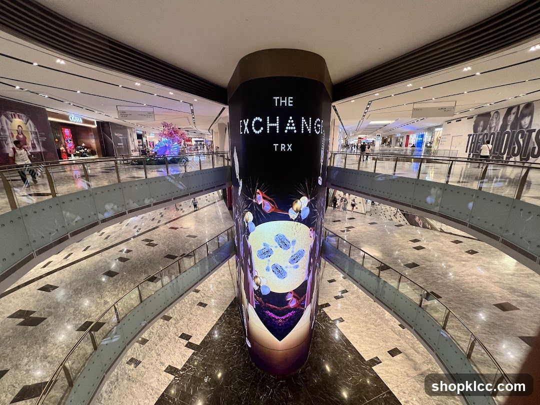 Mall Interior with Digital Display