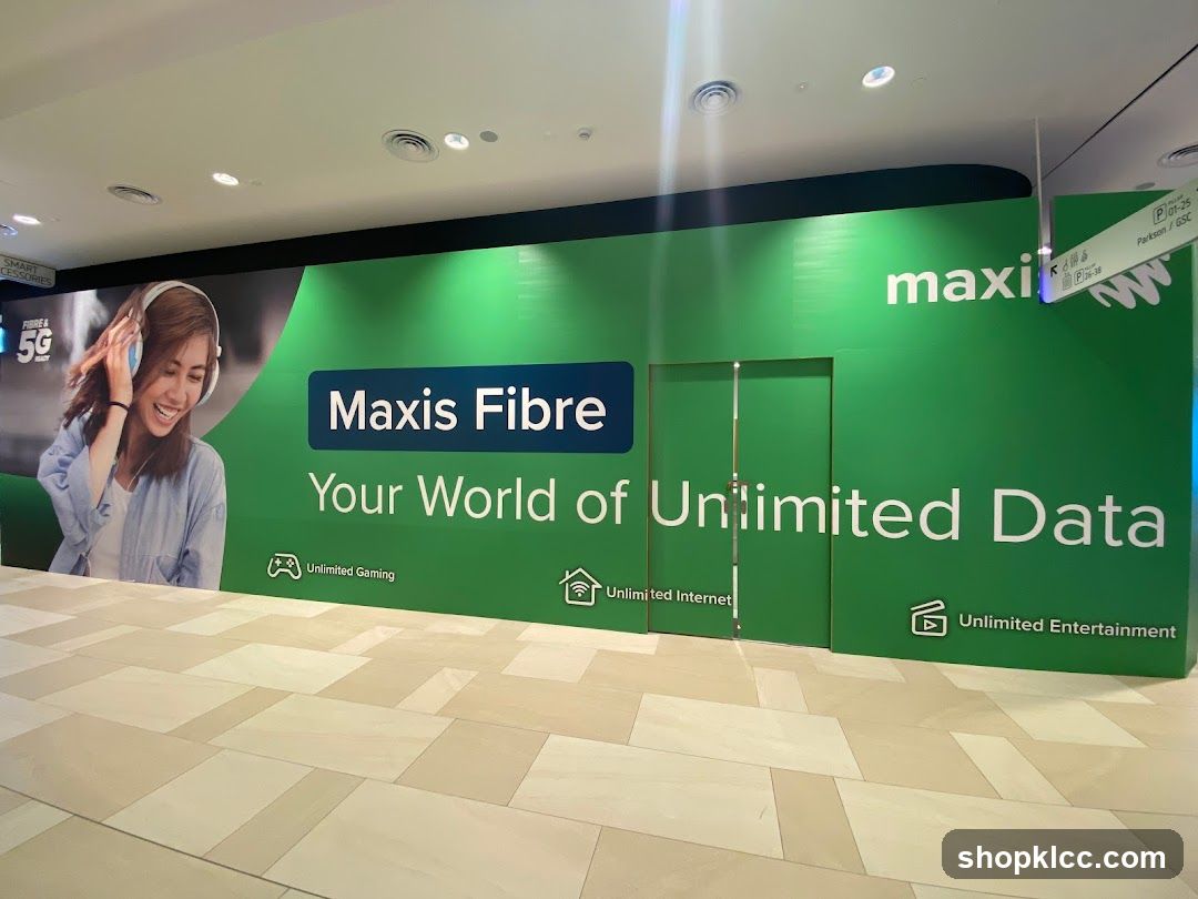 Maxis Fibre Advertisement