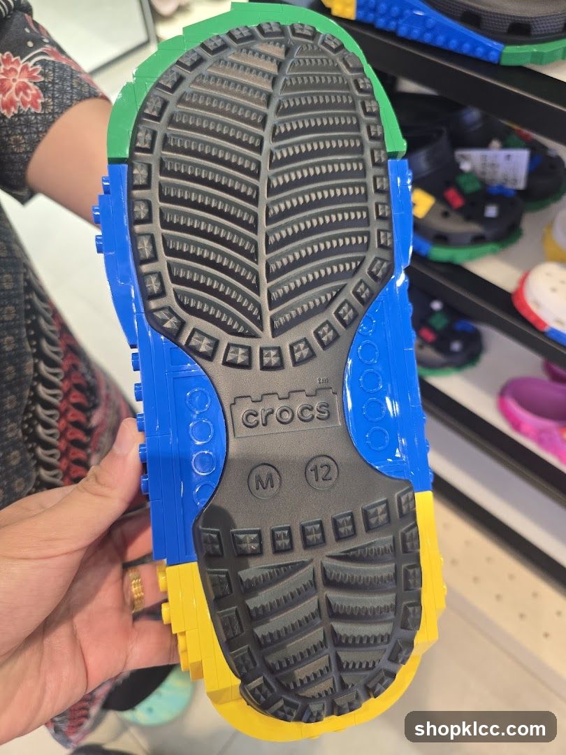 Crocs Shoe Sole with Lego-Inspired Design