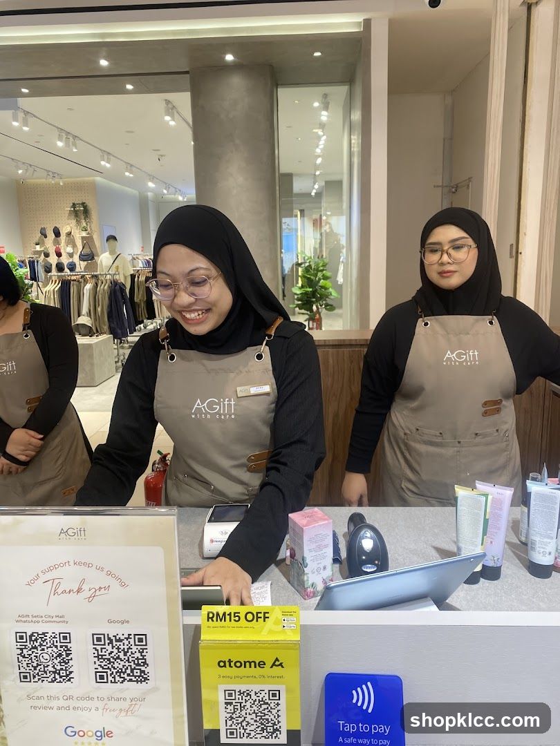 Retail Staff at Counter
