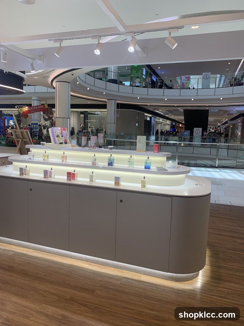 Perfume Display in a Mall