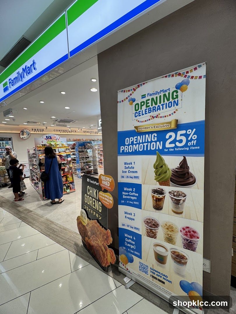 FamilyMart Opening Promotion Banner