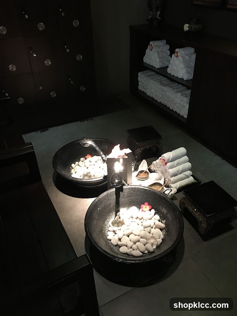 Spa Foot Soak Setup