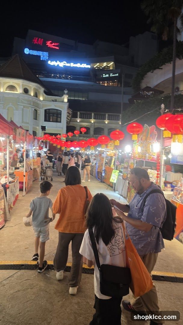 Night Market with Red Lanterns