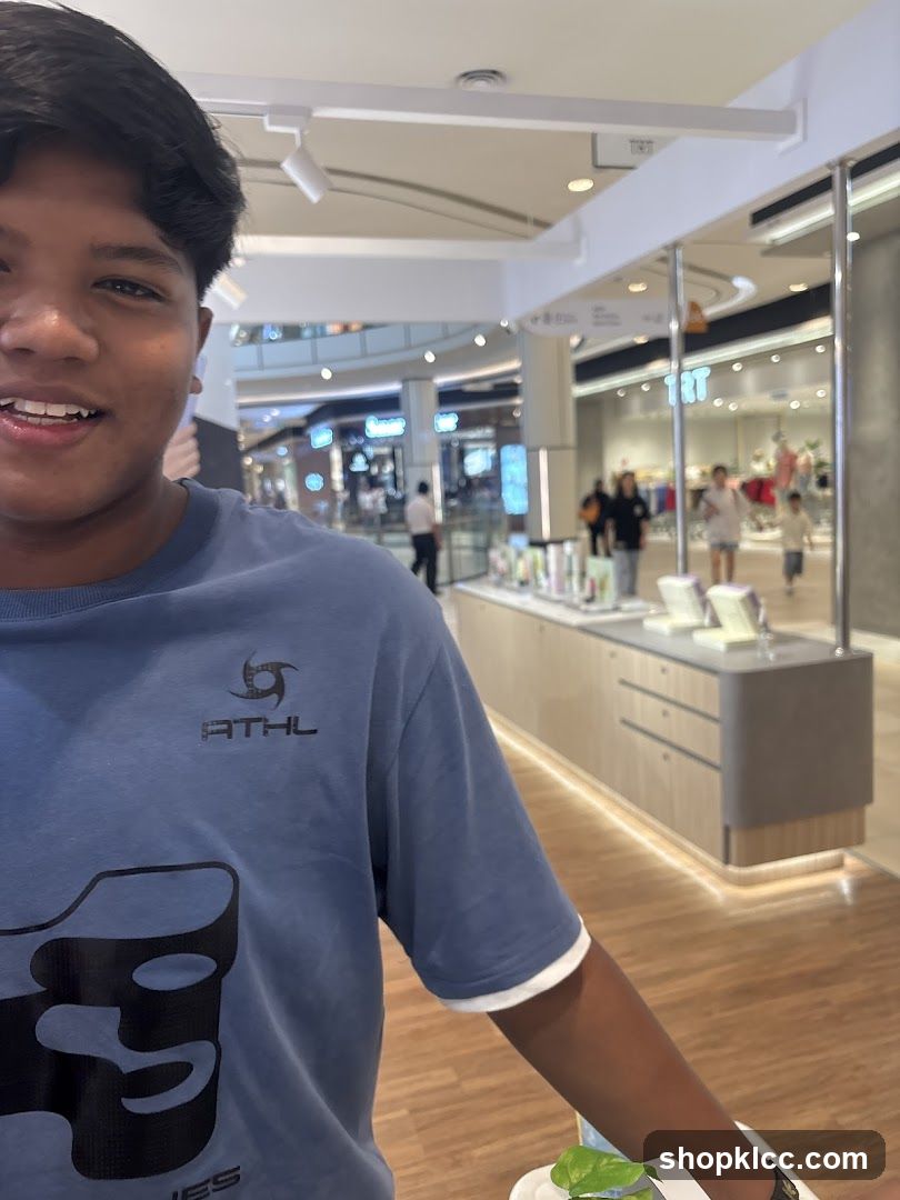 Young person in a mall