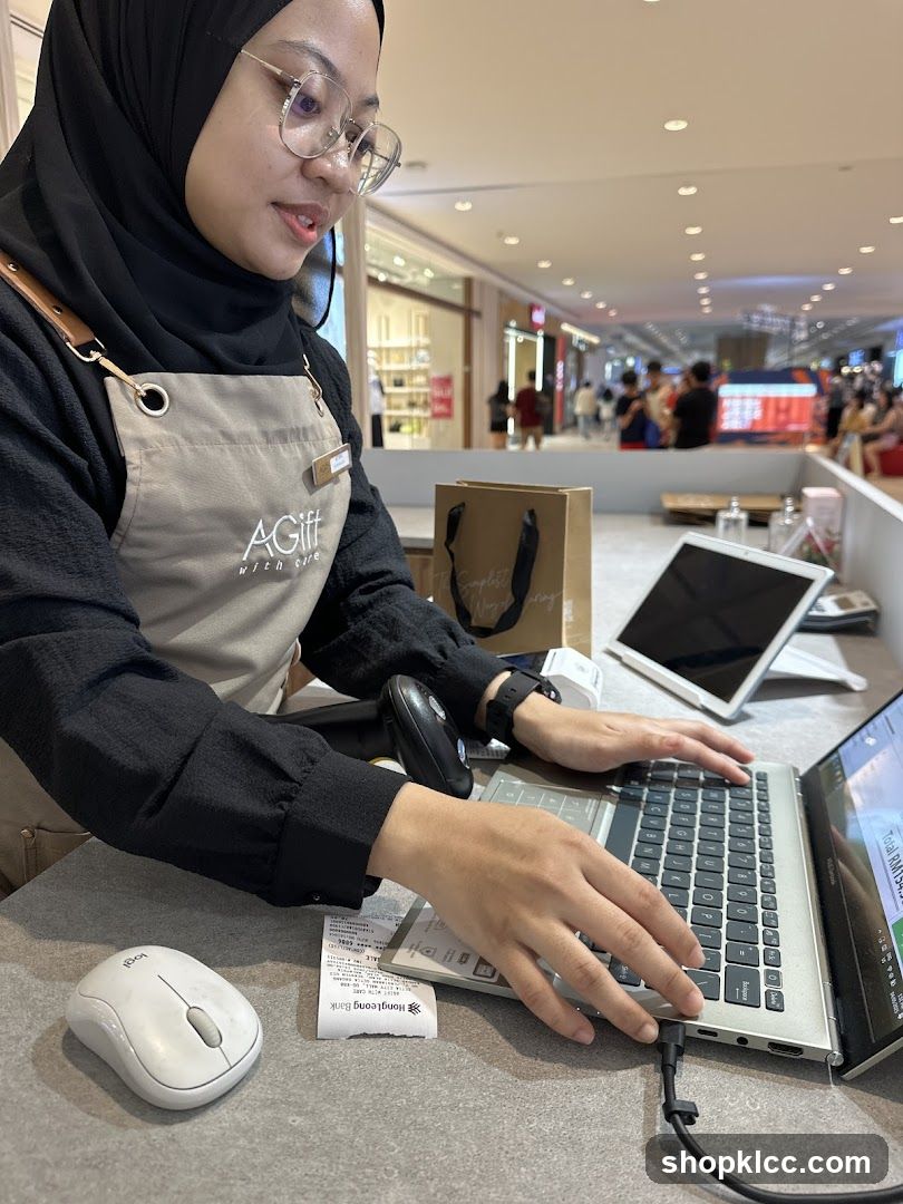 Cashier at Work