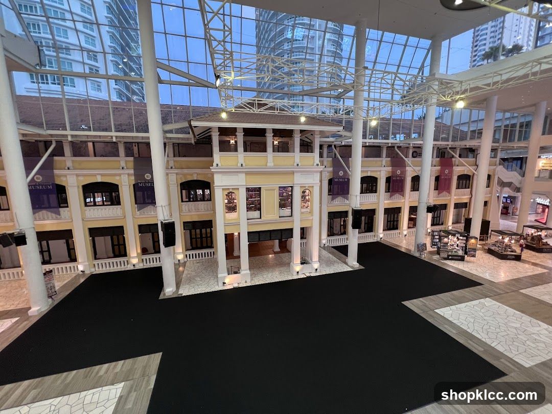 Indoor Mall Atrium with Museum Facade