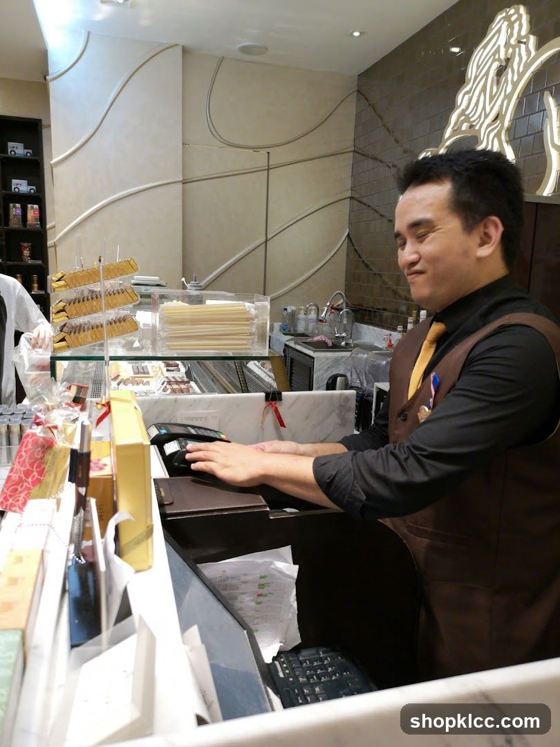 Cashier at Counter
