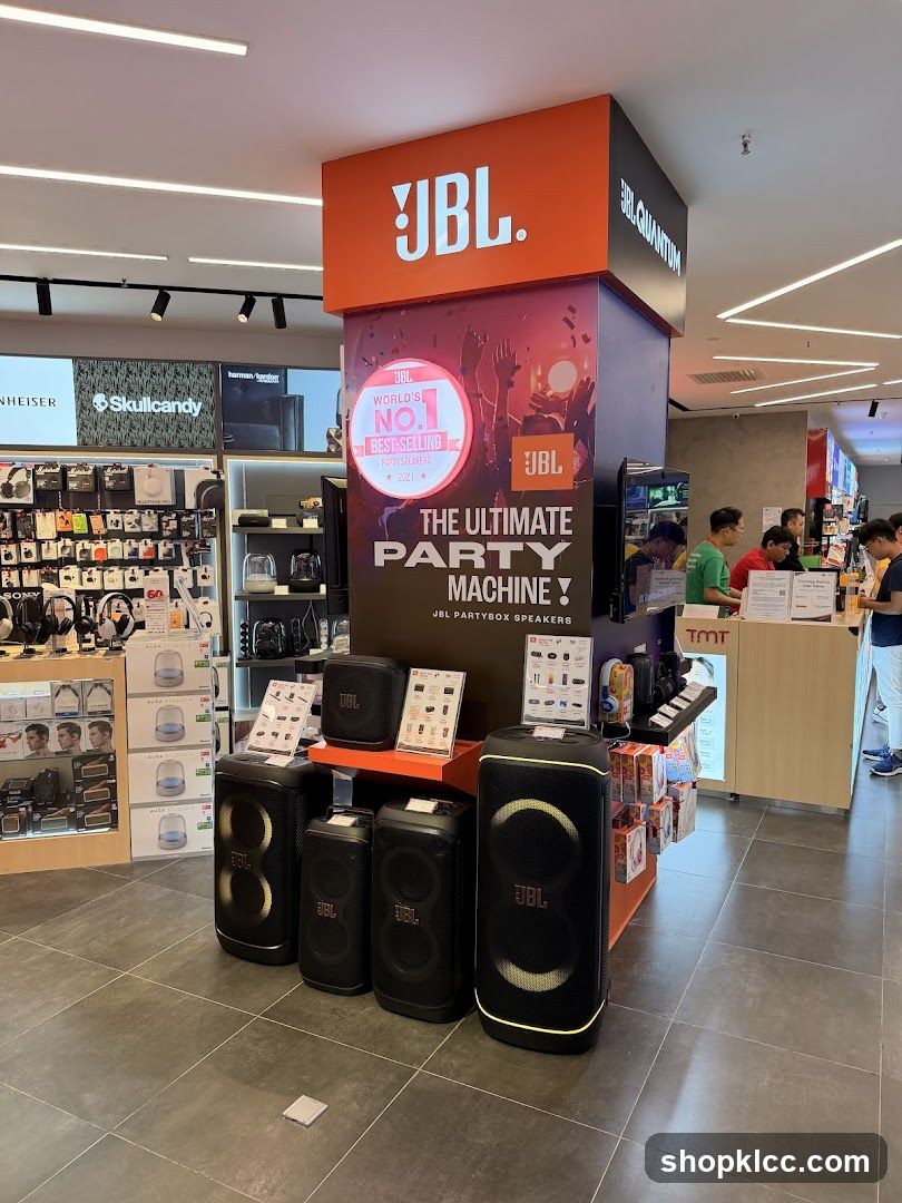 JBL Party Speakers Display