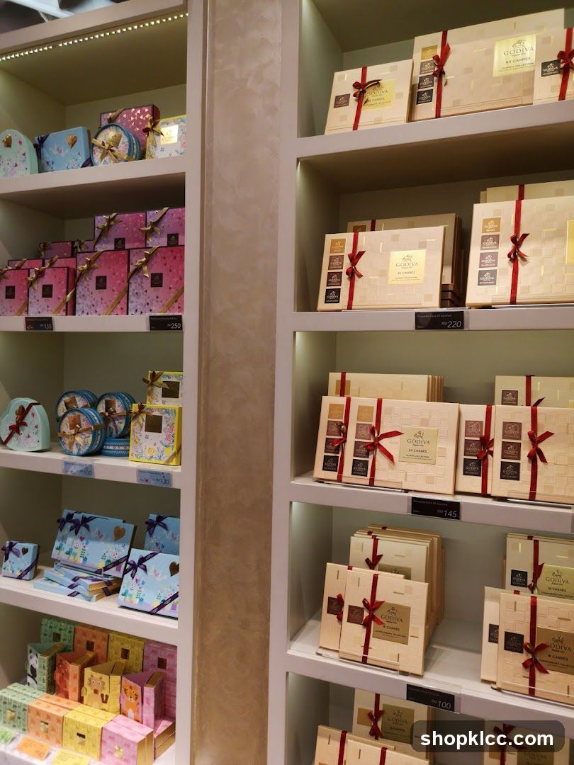 Chocolates on Display