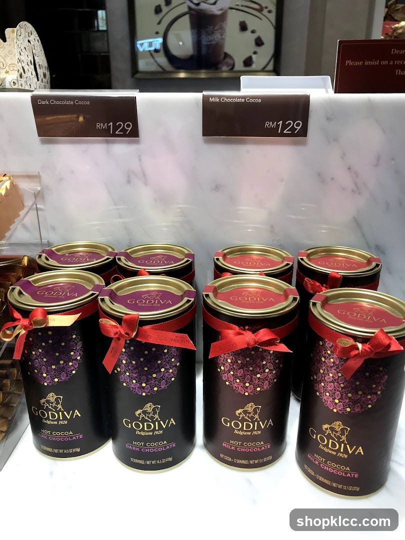 Godiva Hot Cocoa Tins