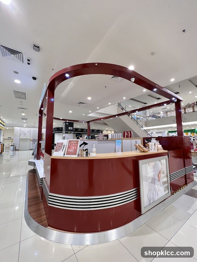 Cosmetics Kiosk in Mall