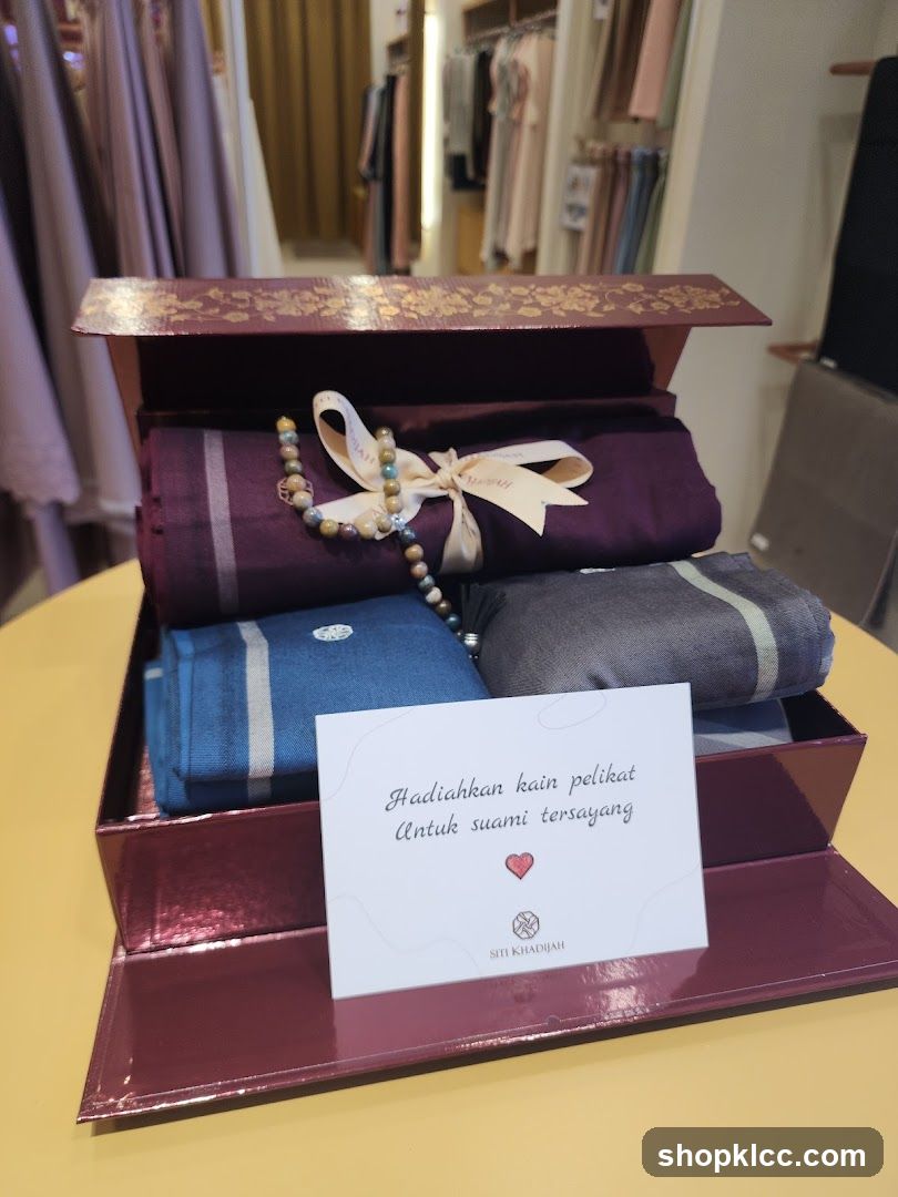 Gift Box with Fabric and Prayer Beads