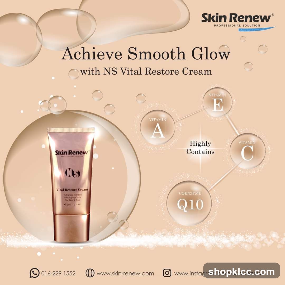Skin Renew Vital Restore Cream Advertisement