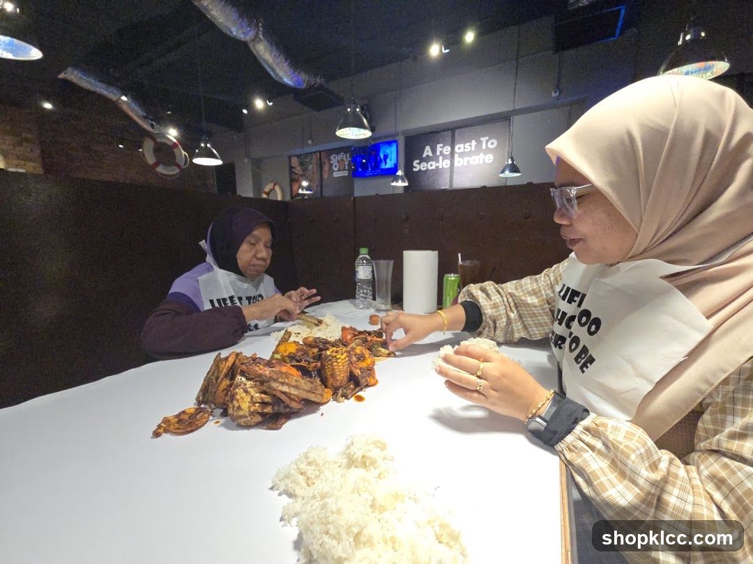 Diners at a restaurant table