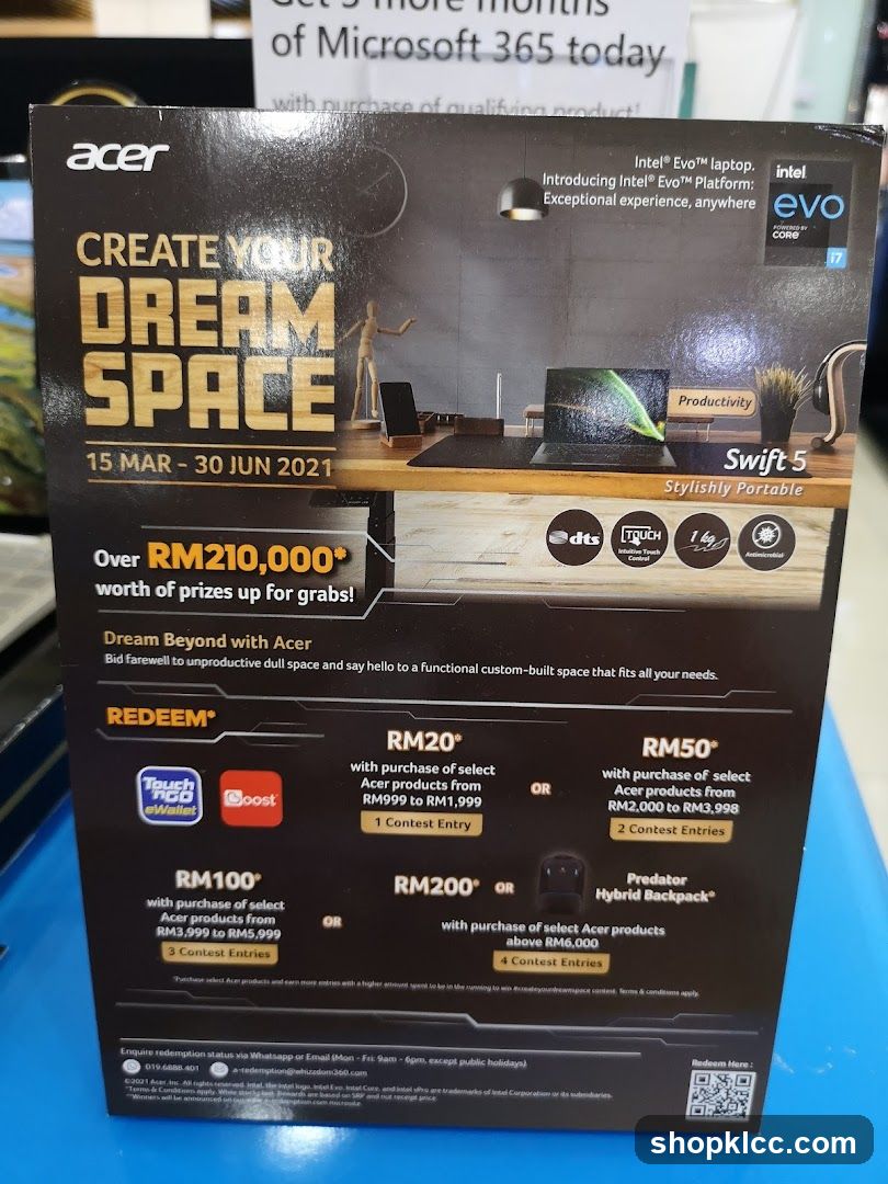 Acer Create Your Dream Space Promotion